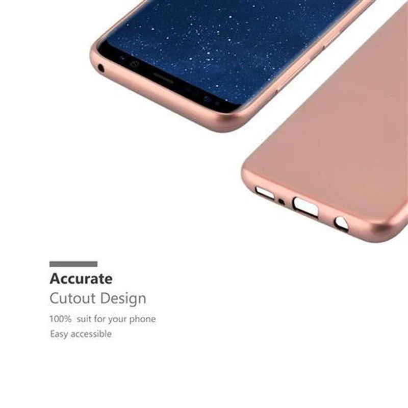 Cadorabo Hülle kompatibel mit Samsung Galaxy S8 Schutzhülle aus flexiblem TPU Silikon