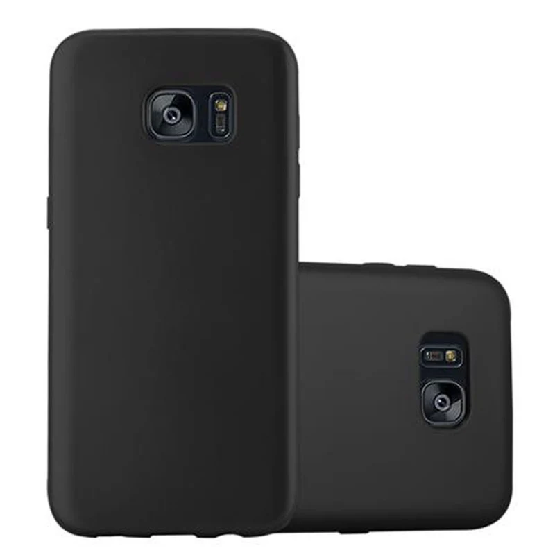 Cadorabo Hülle kompatibel mit Samsung Galaxy S7 EDGE Schutzhülle aus flexiblem TPU Silikon