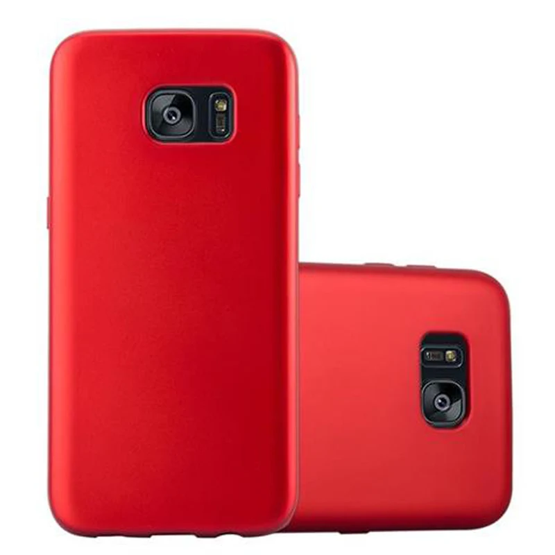 Cadorabo Hülle kompatibel mit Samsung Galaxy S7 EDGE Schutzhülle aus flexiblem TPU Silikon