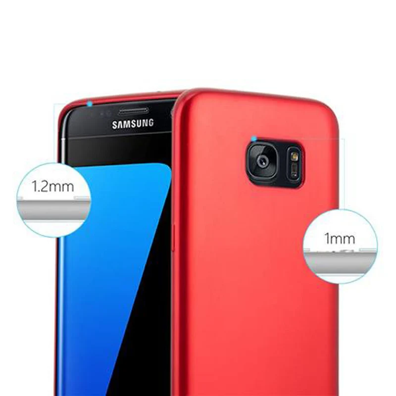 Cadorabo Hülle kompatibel mit Samsung Galaxy S7 EDGE Schutzhülle aus flexiblem TPU Silikon