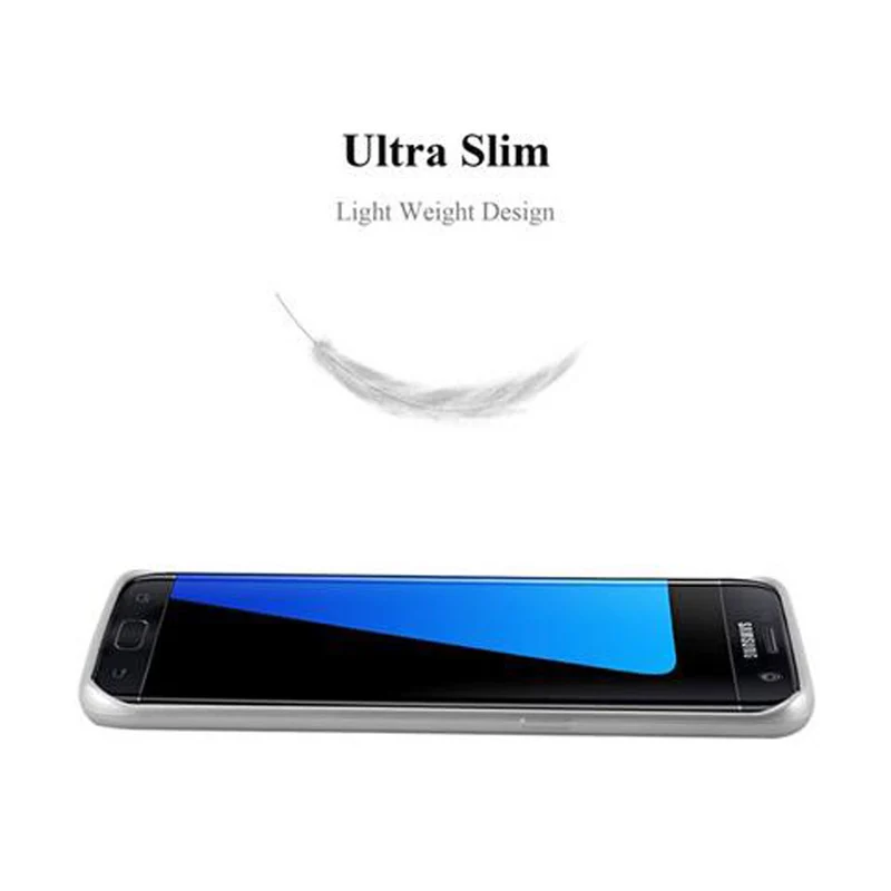 Cadorabo Hülle kompatibel mit Samsung Galaxy S7 EDGE Schutzhülle aus flexiblem TPU Silikon
