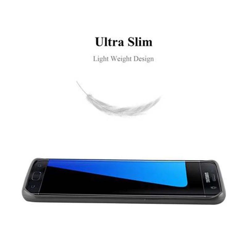 Cadorabo Hülle kompatibel mit Samsung Galaxy S7 EDGE Schutzhülle aus flexiblem TPU Silikon