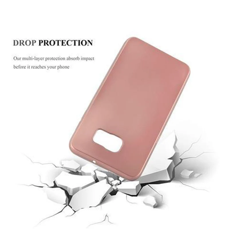Cadorabo Hülle kompatibel mit Samsung Galaxy S6 EDGE PLUS Schutzhülle aus flexiblem TPU Silikon