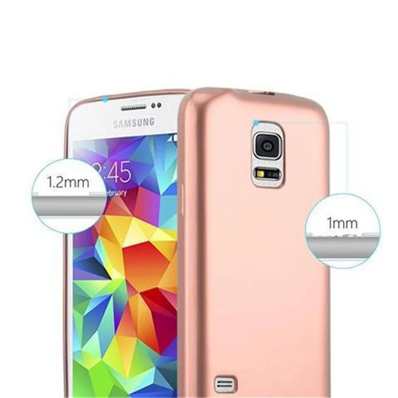 Cadorabo Hülle kompatibel mit Samsung Galaxy S5 MINI / S5 MINI DUOS Schutzhülle aus flexiblem TPU Silikon