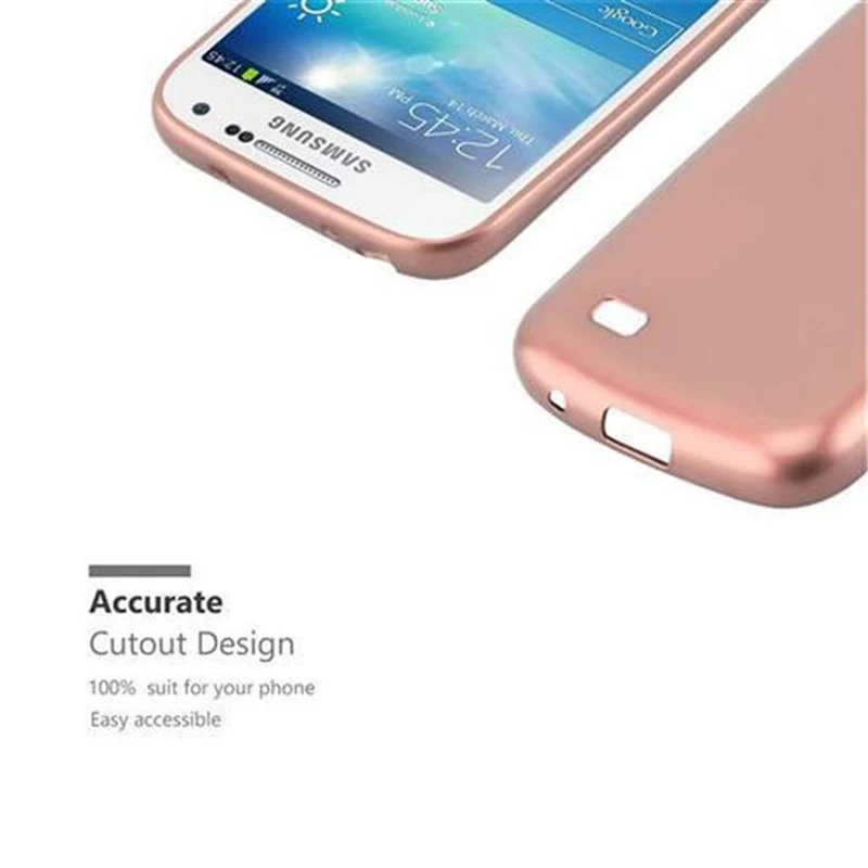 Cadorabo Hülle kompatibel mit Samsung Galaxy S4 MINI Schutzhülle aus flexiblem TPU Silikon