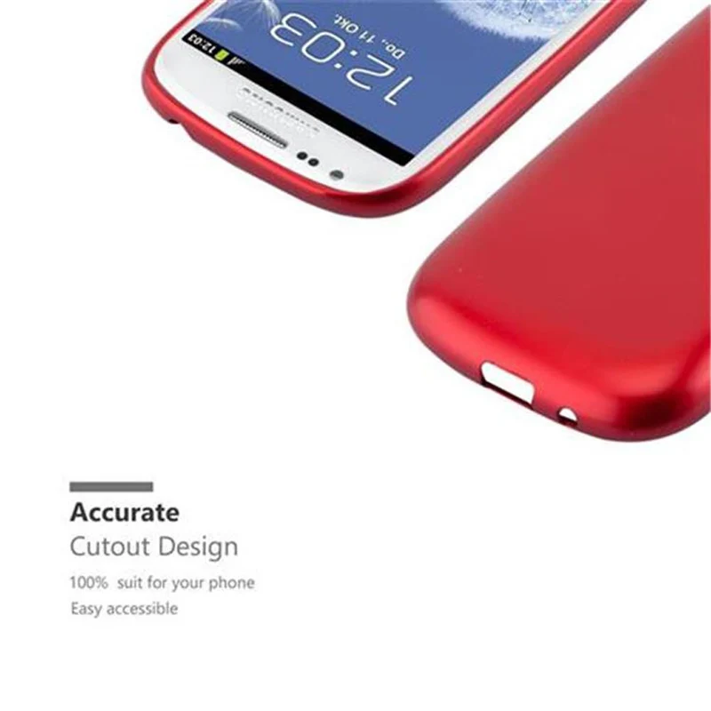 Cadorabo Hülle kompatibel mit Samsung Galaxy S3 MINI Schutzhülle aus flexiblem TPU Silikon