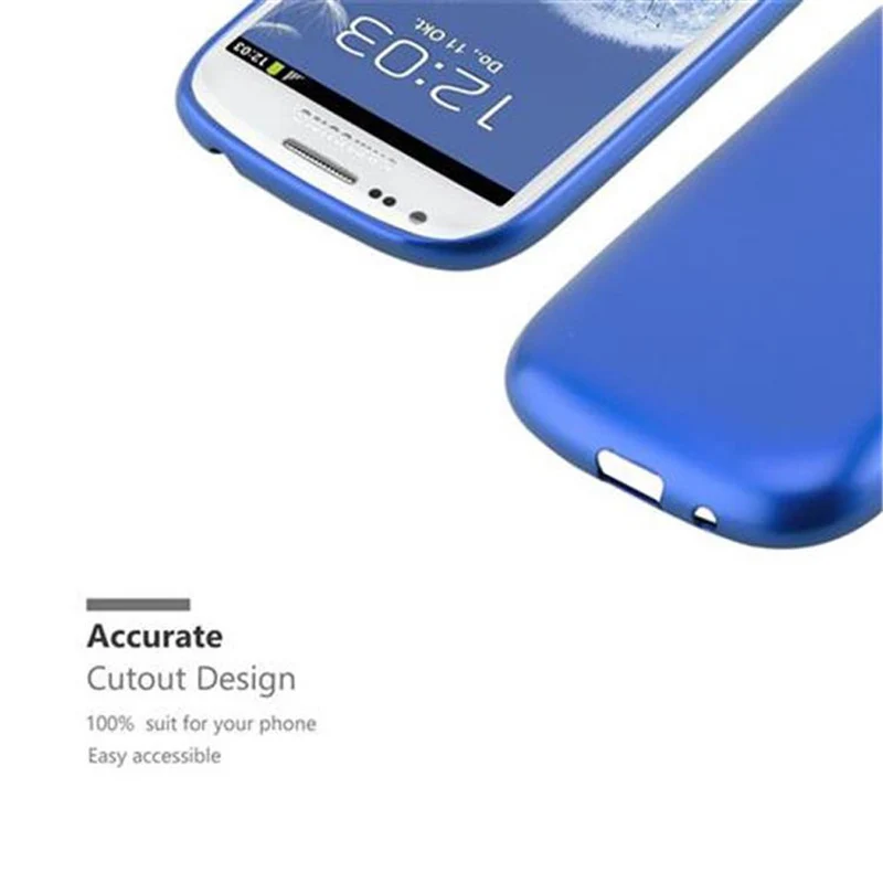 Cadorabo Hülle kompatibel mit Samsung Galaxy S3 MINI Schutzhülle aus flexiblem TPU Silikon