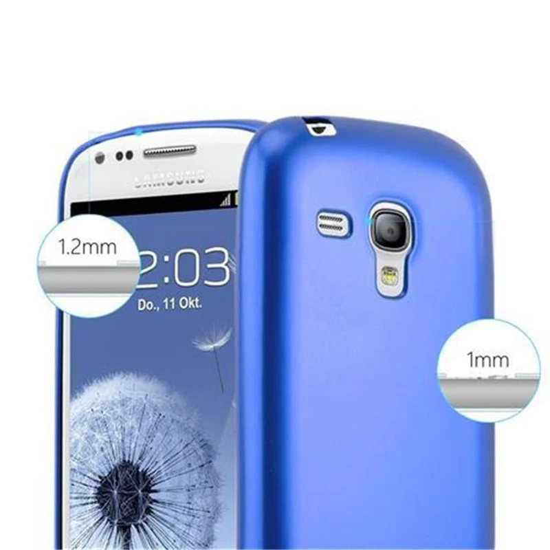 Cadorabo Hülle kompatibel mit Samsung Galaxy S3 MINI Schutzhülle aus flexiblem TPU Silikon