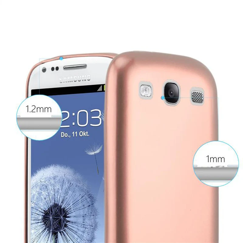 Cadorabo Hülle kompatibel mit Samsung Galaxy S3 / S3 NEO Schutzhülle aus flexiblem TPU Silikon
