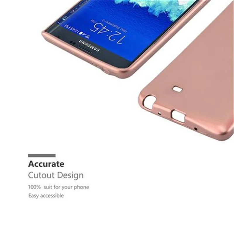 Cadorabo Hülle kompatibel mit Samsung Galaxy NOTE EDGE Schutzhülle aus flexiblem TPU Silikon