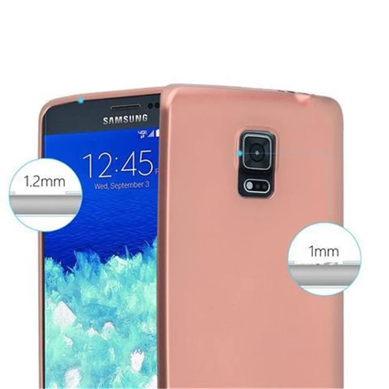 Cadorabo Hülle kompatibel mit Samsung Galaxy NOTE EDGE Schutzhülle aus flexiblem TPU Silikon