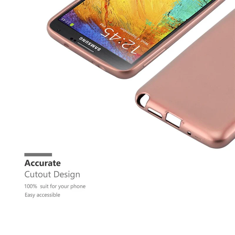 Cadorabo Hülle kompatibel mit Samsung Galaxy NOTE 3 NEO Schutzhülle aus flexiblem TPU Silikon