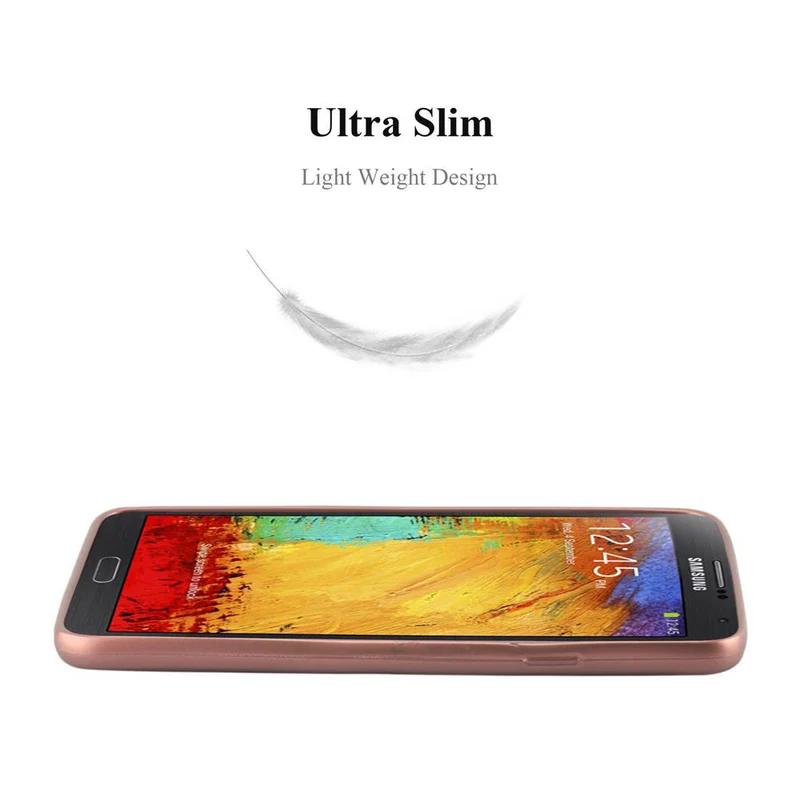 Cadorabo Hülle kompatibel mit Samsung Galaxy NOTE 3 NEO Schutzhülle aus flexiblem TPU Silikon