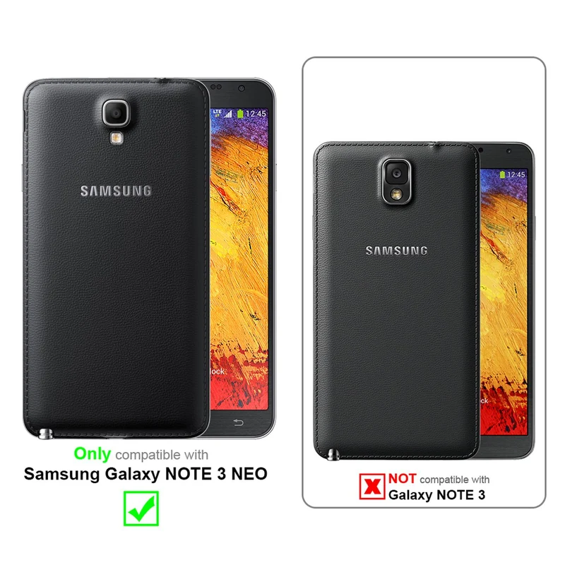 Cadorabo Hülle kompatibel mit Samsung Galaxy NOTE 3 NEO Schutzhülle aus flexiblem TPU Silikon
