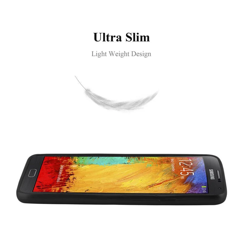 Cadorabo Hülle kompatibel mit Samsung Galaxy NOTE 3 Schutzhülle aus flexiblem TPU Silikon