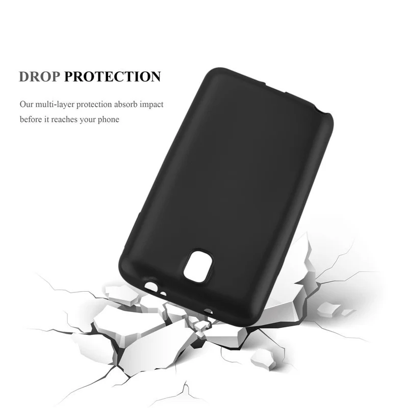 Cadorabo Hülle kompatibel mit Samsung Galaxy NOTE 3 Schutzhülle aus flexiblem TPU Silikon