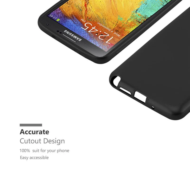Cadorabo Hülle kompatibel mit Samsung Galaxy NOTE 3 Schutzhülle aus flexiblem TPU Silikon
