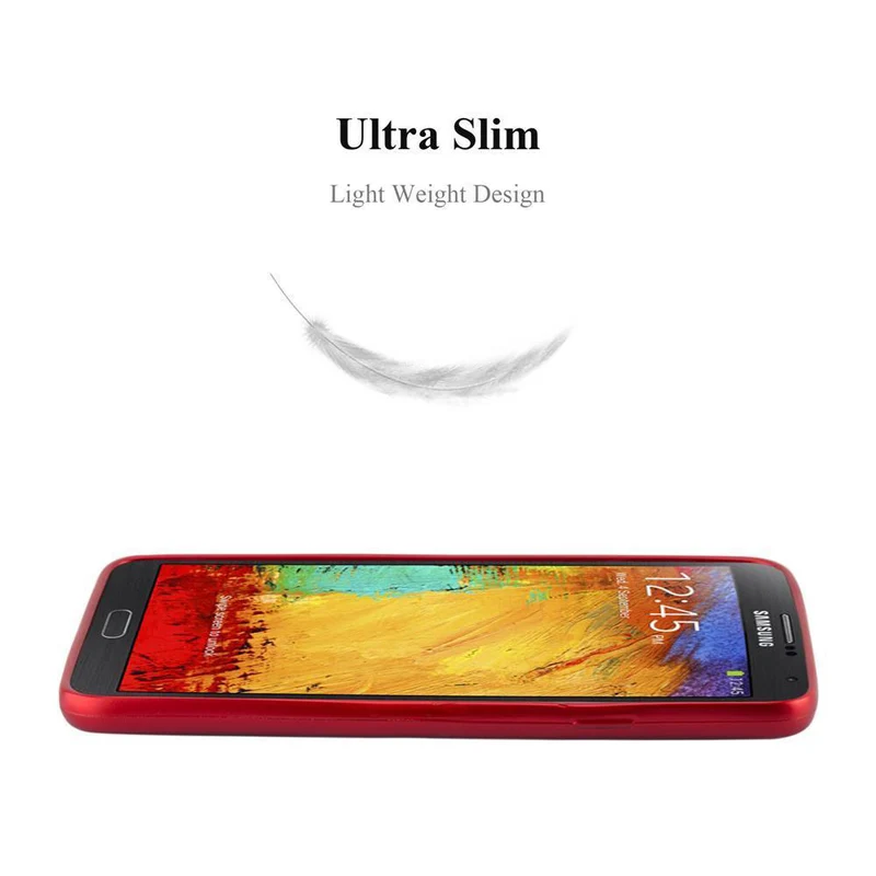 Cadorabo Hülle kompatibel mit Samsung Galaxy NOTE 3 Schutzhülle aus flexiblem TPU Silikon