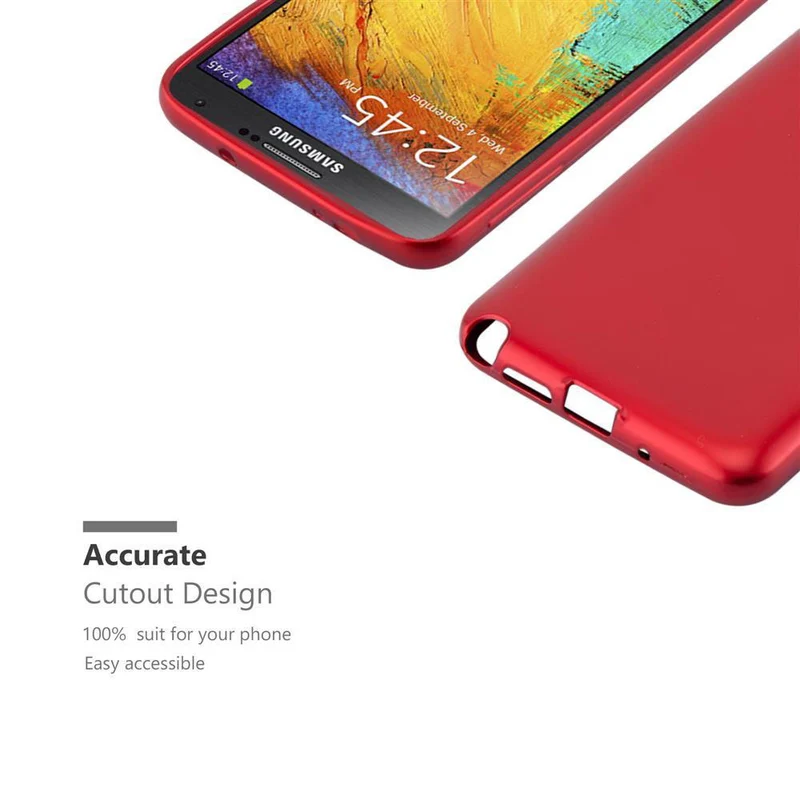 Cadorabo Hülle kompatibel mit Samsung Galaxy NOTE 3 Schutzhülle aus flexiblem TPU Silikon