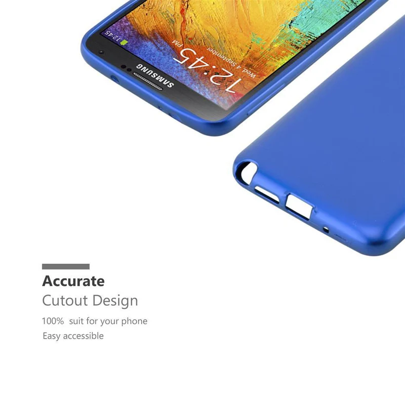 Cadorabo Hülle kompatibel mit Samsung Galaxy NOTE 3 Schutzhülle aus flexiblem TPU Silikon