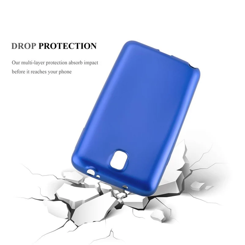Cadorabo Hülle kompatibel mit Samsung Galaxy NOTE 3 Schutzhülle aus flexiblem TPU Silikon
