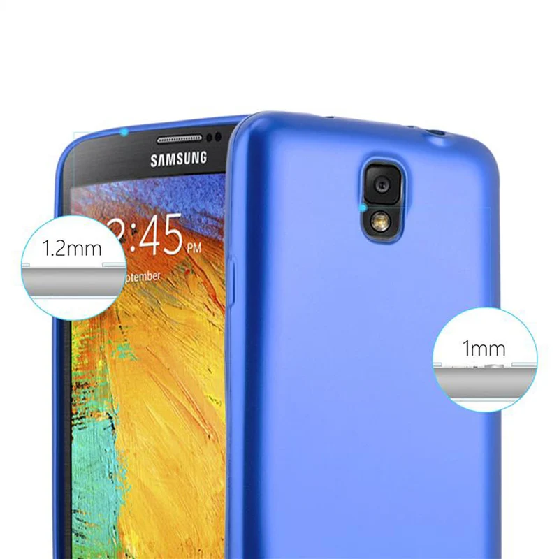 Cadorabo Hülle kompatibel mit Samsung Galaxy NOTE 3 Schutzhülle aus flexiblem TPU Silikon