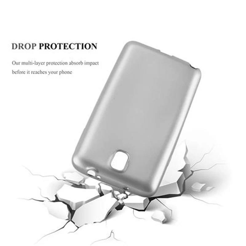 Cadorabo Hülle kompatibel mit Samsung Galaxy NOTE 3 Schutzhülle aus flexiblem TPU Silikon