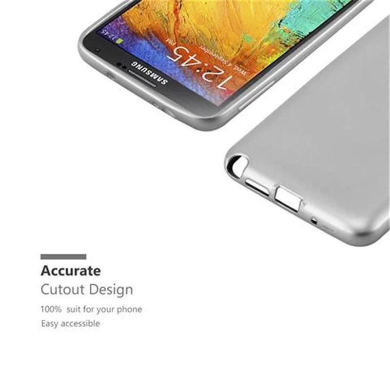 Cadorabo Hülle kompatibel mit Samsung Galaxy NOTE 3 Schutzhülle aus flexiblem TPU Silikon