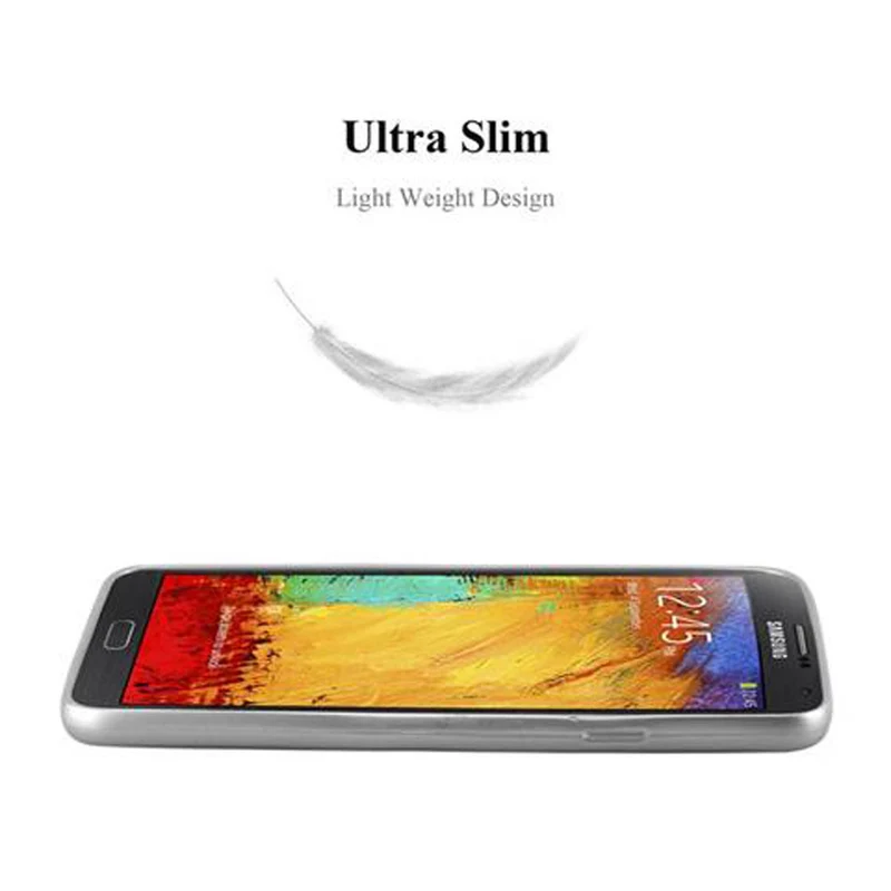 Cadorabo Hülle kompatibel mit Samsung Galaxy NOTE 3 Schutzhülle aus flexiblem TPU Silikon