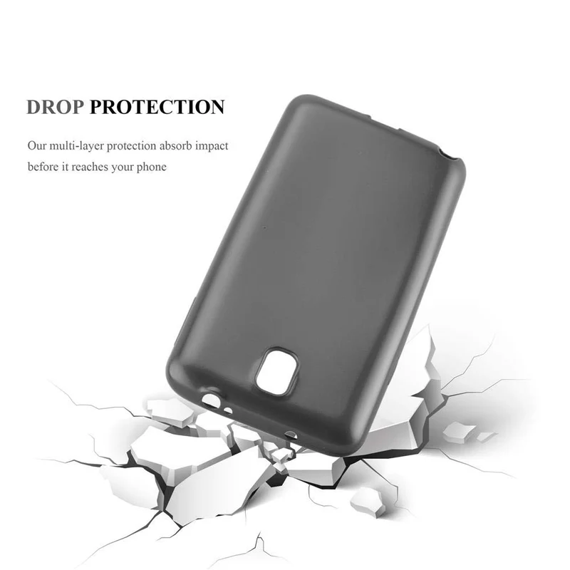 Cadorabo Hülle kompatibel mit Samsung Galaxy NOTE 3 Schutzhülle aus flexiblem TPU Silikon