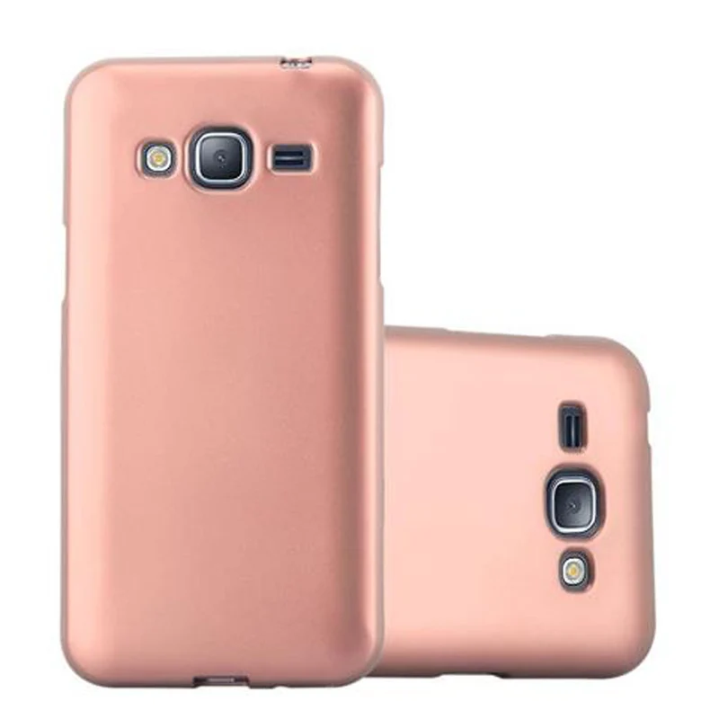 Cadorabo Hülle kompatibel mit Samsung Galaxy J3 2016 Schutzhülle aus flexiblem TPU Silikon