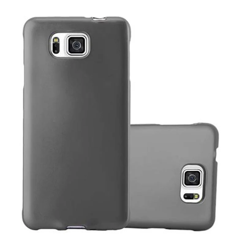Cadorabo Hülle kompatibel mit Samsung Galaxy ALPHA Schutzhülle aus flexiblem TPU Silikon