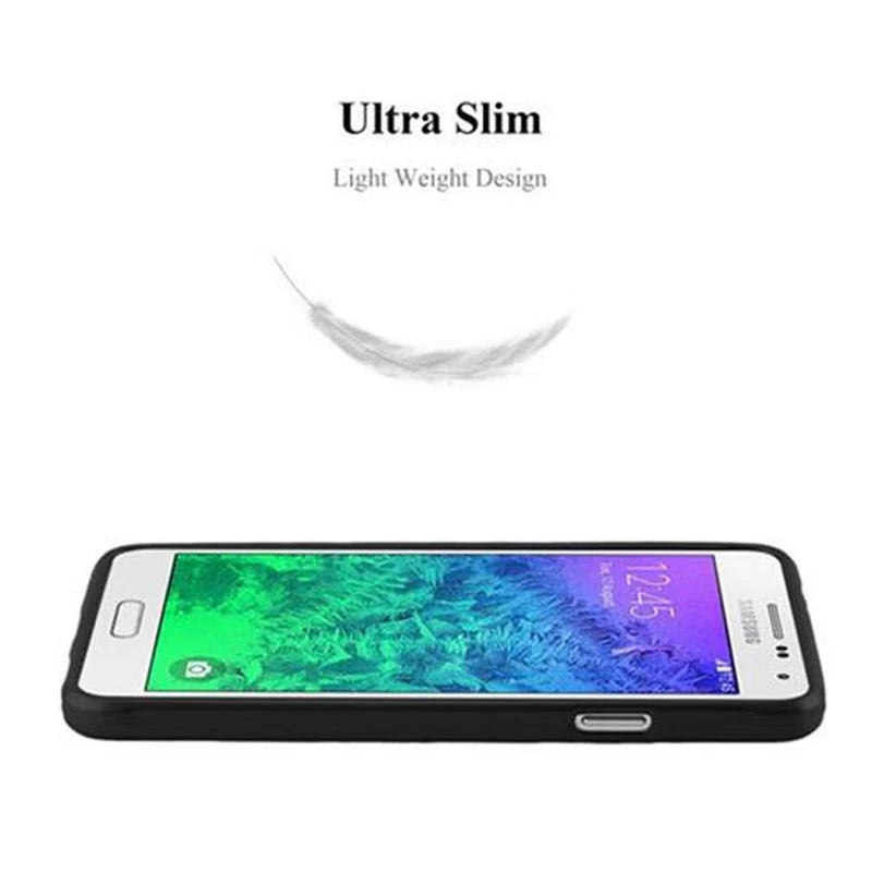 Cadorabo Hülle kompatibel mit Samsung Galaxy ALPHA Schutzhülle aus flexiblem TPU Silikon