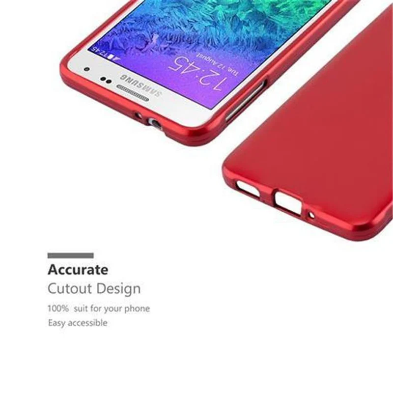 Cadorabo Hülle kompatibel mit Samsung Galaxy ALPHA Schutzhülle aus flexiblem TPU Silikon