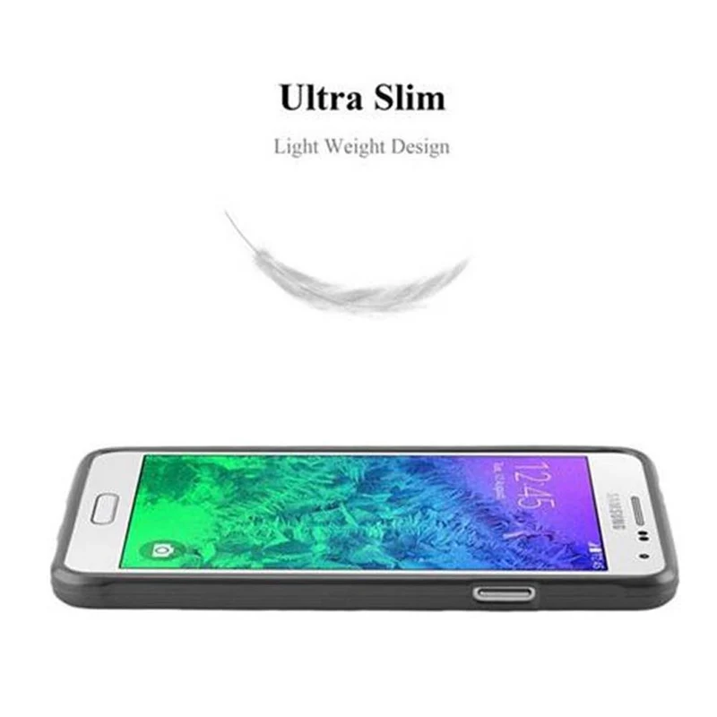 Cadorabo Hülle kompatibel mit Samsung Galaxy ALPHA Schutzhülle aus flexiblem TPU Silikon