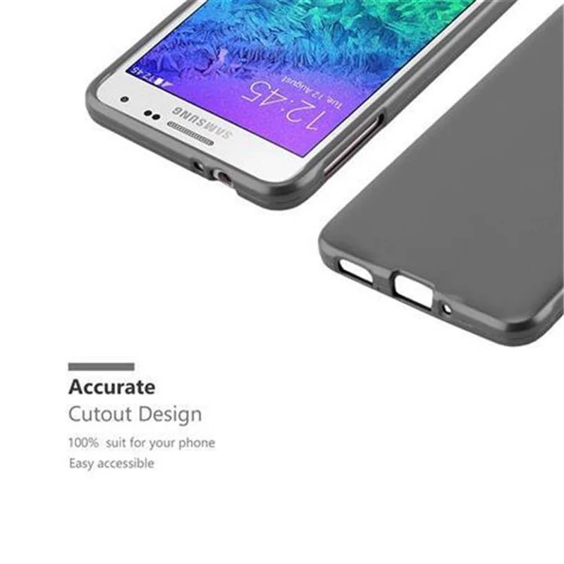 Cadorabo Hülle kompatibel mit Samsung Galaxy ALPHA Schutzhülle aus flexiblem TPU Silikon