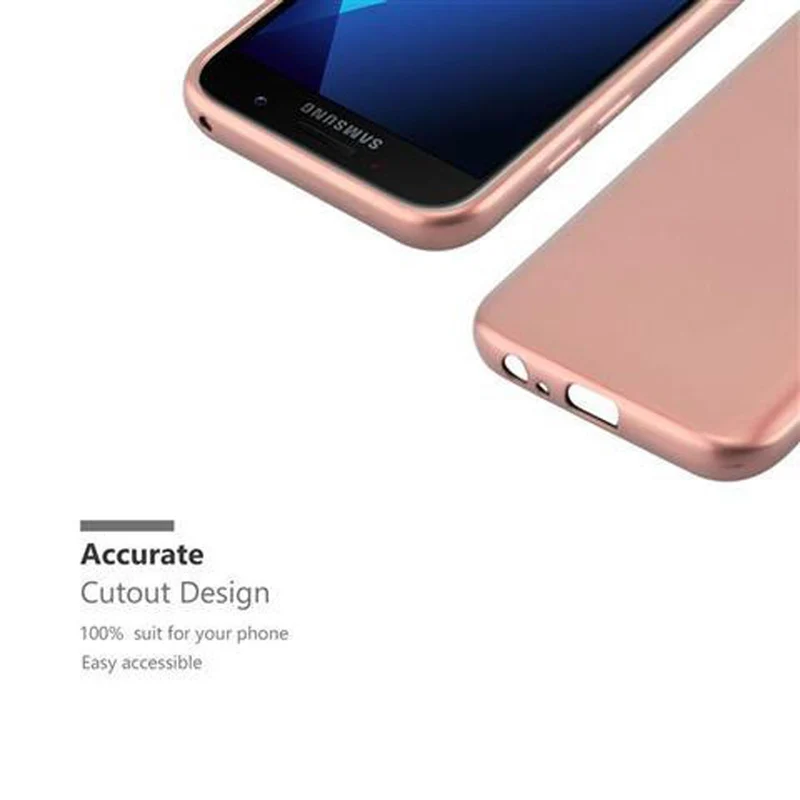 Cadorabo Hülle kompatibel mit Samsung Galaxy A5 2017 Schutzhülle aus flexiblem TPU Silikon