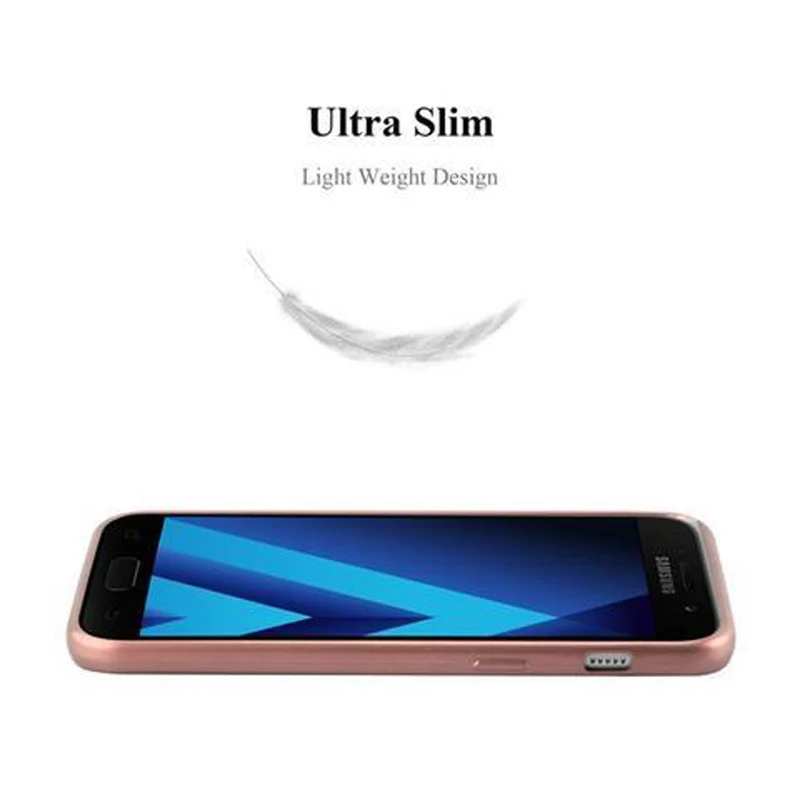 Cadorabo Hülle kompatibel mit Samsung Galaxy A5 2017 Schutzhülle aus flexiblem TPU Silikon