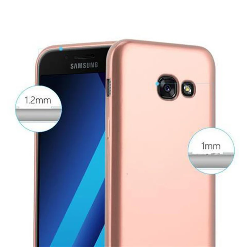 Cadorabo Hülle kompatibel mit Samsung Galaxy A3 2017 Schutzhülle aus flexiblem TPU Silikon