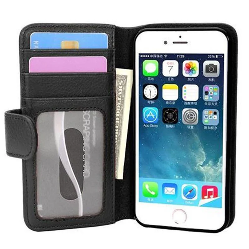 Cadorabo Hülle kompatibel mit Apple iPhone 7 / 7S / 8 / SE 2020 Schutzhülle mit Magnetverschluss und 3 Kartenfächern