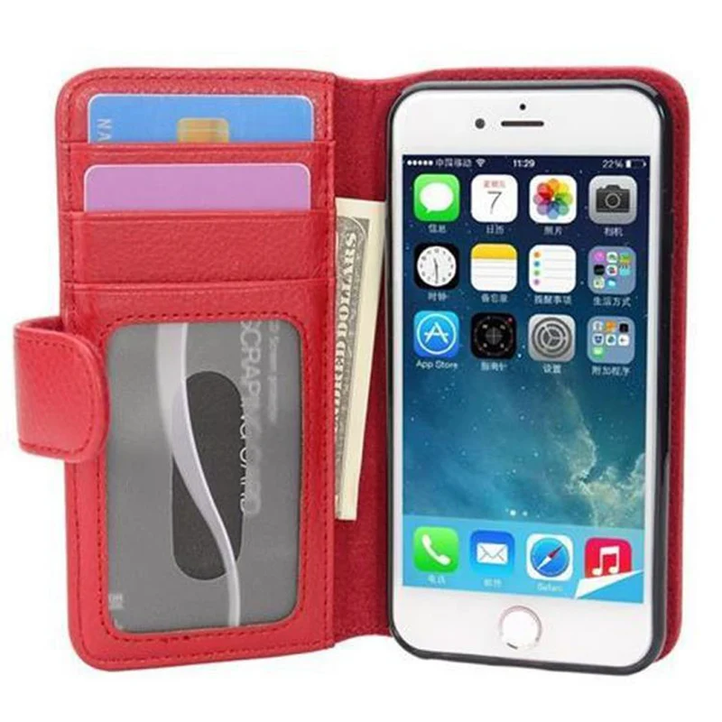 Cadorabo Hülle kompatibel mit Apple iPhone 7 / 7S / 8 / SE 2020 Schutzhülle mit Magnetverschluss und 3 Kartenfächern