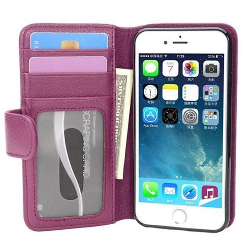 Cadorabo Hülle kompatibel mit Apple iPhone 7 / 7S / 8 / SE 2020 Schutzhülle mit Magnetverschluss und 3 Kartenfächern