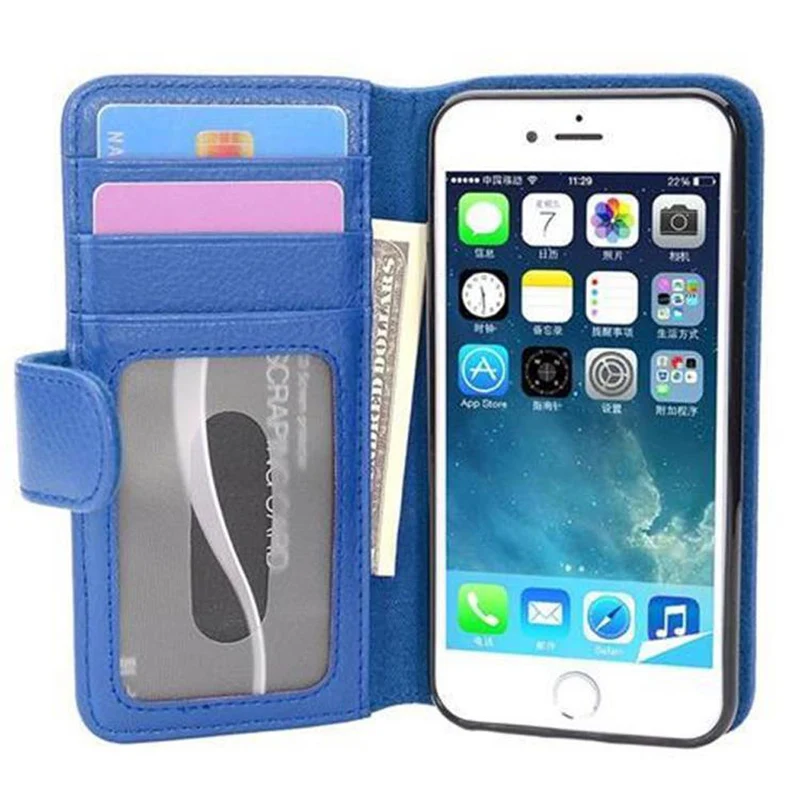 Cadorabo Hülle kompatibel mit Apple iPhone 7 / 7S / 8 / SE 2020 Schutzhülle mit Magnetverschluss und 3 Kartenfächern