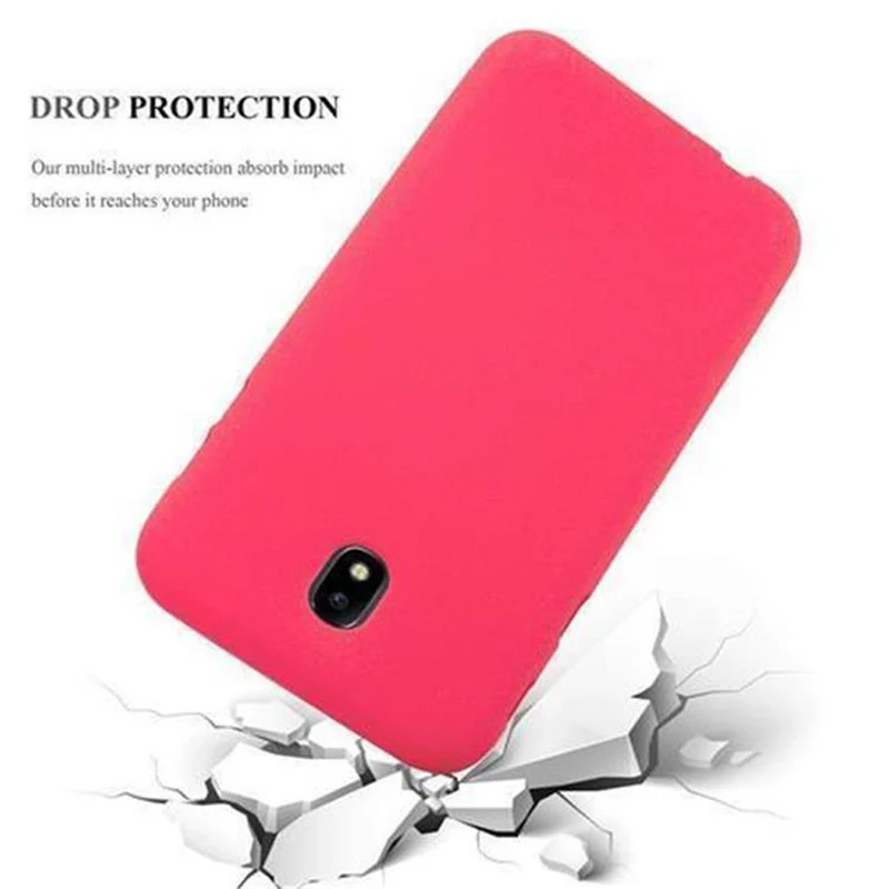 Cadorabo Hülle kompatibel mit Samsung Galaxy J7 2017 / J7 PRO Schutzhülle aus flexiblem TPU Silikon