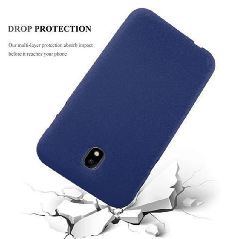 Cadorabo Hülle kompatibel mit Samsung Galaxy J7 2017 / J7 PRO Schutzhülle aus flexiblem TPU Silikon