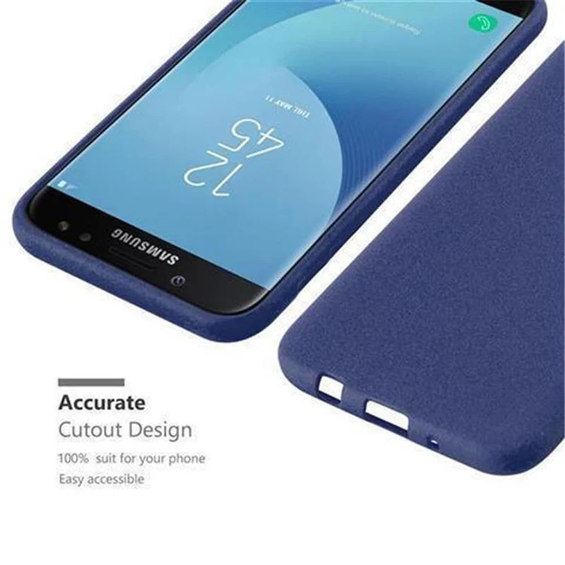 Cadorabo Hülle kompatibel mit Samsung Galaxy J3 2017 Schutzhülle aus flexiblem TPU Silikon