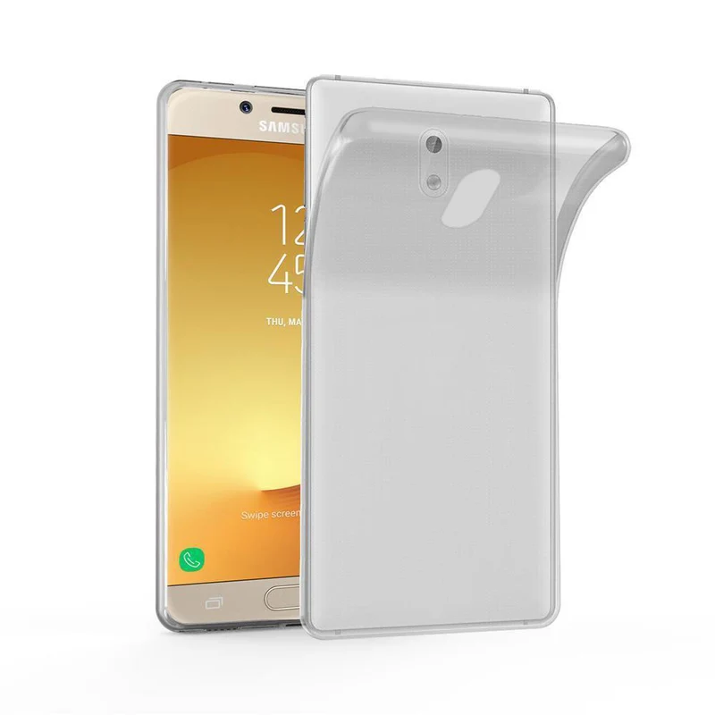 Cadorabo Hülle kompatibel mit Samsung Galaxy J7 2017 / J7 PRO Schutzhülle aus flexiblem TPU Silikon