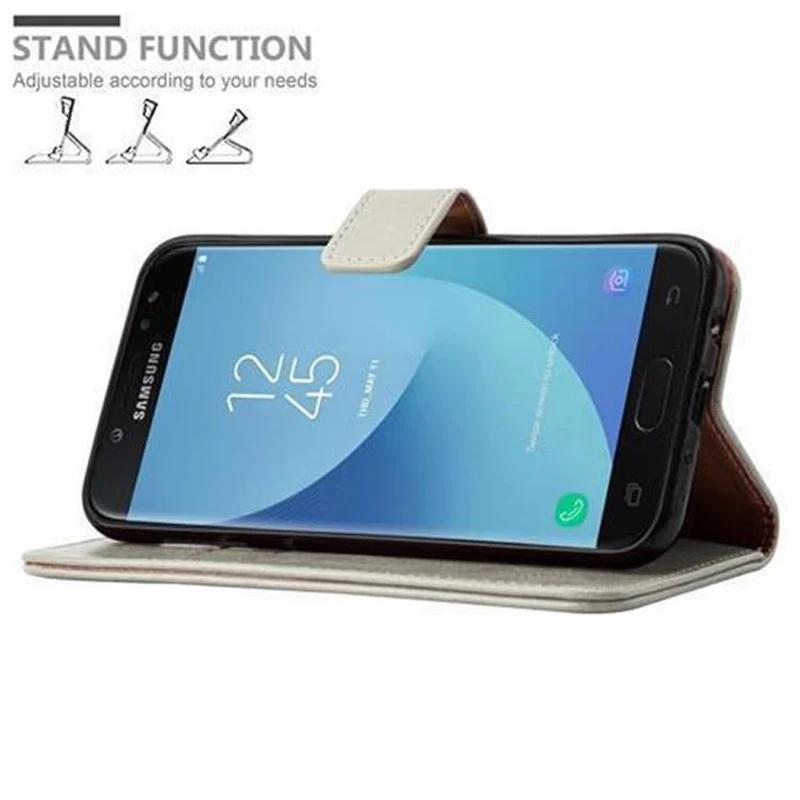 Cadorabo Hülle kompatibel mit Samsung Galaxy J5 2017 / J5 PRO Schutzhülle mit Magnetverschluss, Standfunktion und Kartenfach