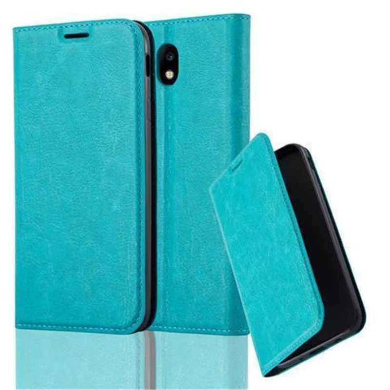 Cadorabo Hülle kompatibel mit Samsung Galaxy J7 2017 / J7 PRO Schutzhülle mit Magnetverschluss, Standfunktion und Kartenfach