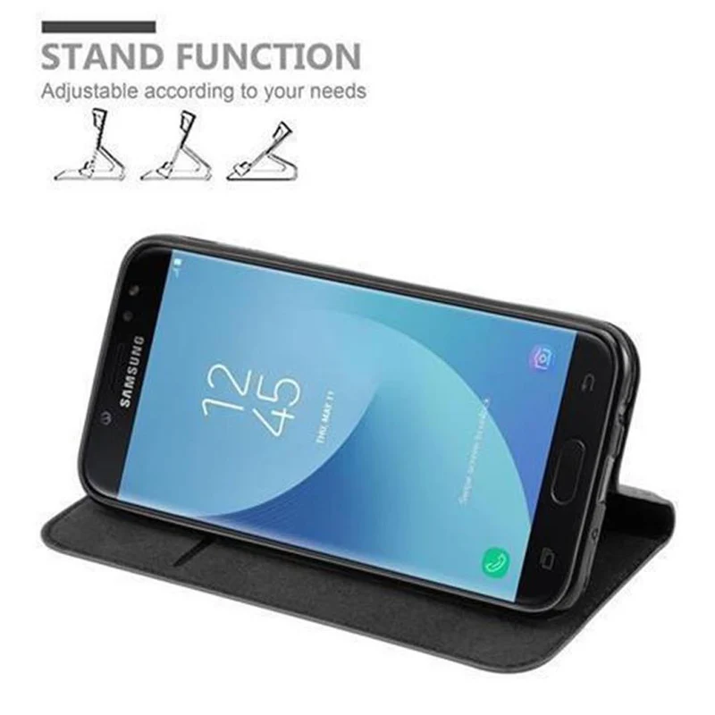 Cadorabo Hülle kompatibel mit Samsung Galaxy J5 2017 / J5 PRO Schutzhülle mit Magnetverschluss, Standfunktion und Kartenfach